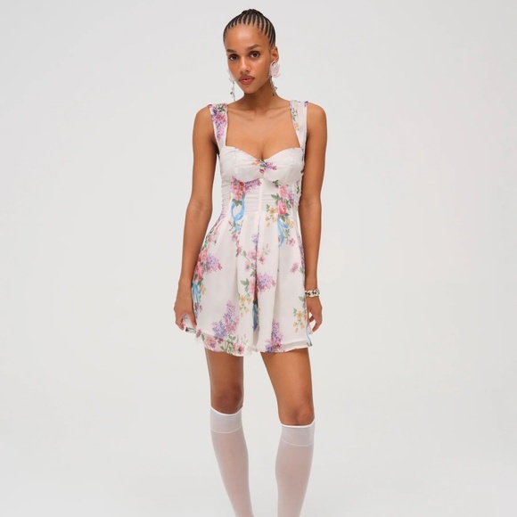 For Love And Lemons Dresses & Skirts - For Love and Lemons August Mini Dress in Ivory